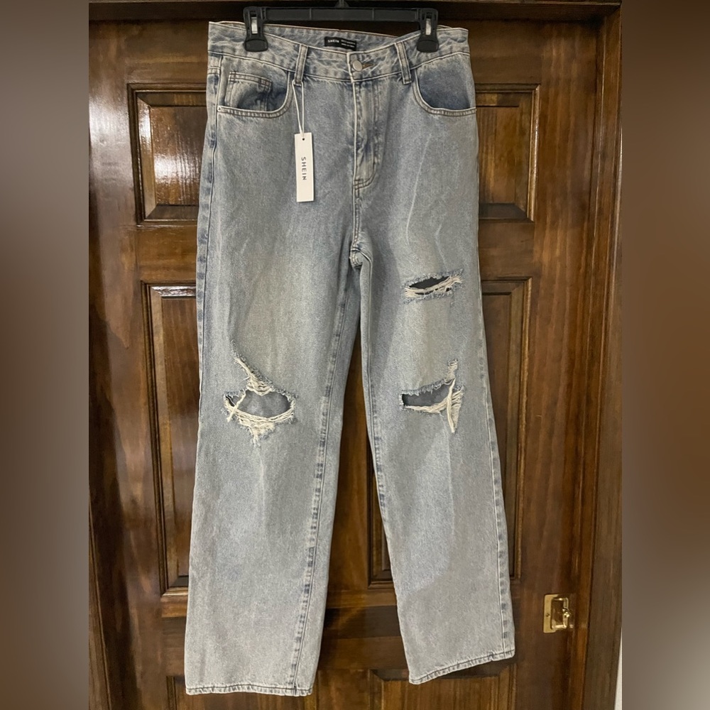 Distressed jeans